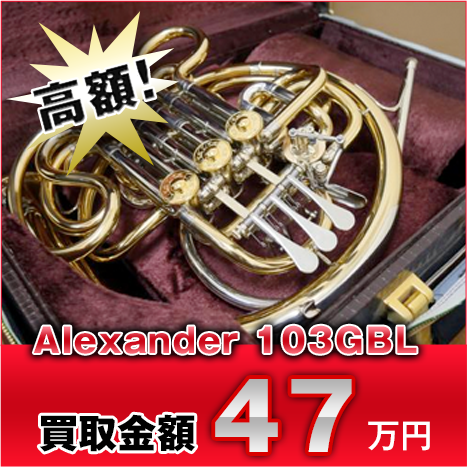 高額！ Alexander 103GBL 買取金額47万円